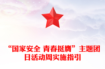 党政风国家安全青春挺膺主题团日活动周实施指引PPT总体国家安全观10周年课件(讲稿)