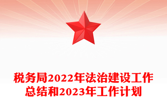 税务局法治建设工作总结和年工作计划研讨发言