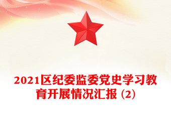 区纪委监委党史学习教育开展情况汇报 (2)
