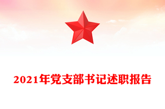 2021年党支部书记述职报告