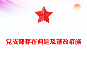 2025老干党支部存在的问题及整改措施ppt