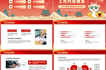 2025蛇年工作计划PPT红色喜庆新年工作汇报总结课件