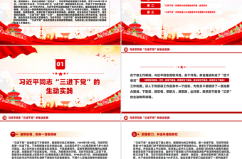 大气精美三进下党的生动实践和重要启示PPT党课课件