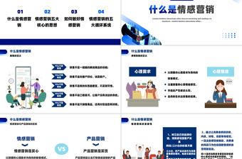 员工培训PPT渐变商务风如何做好情感营销模板