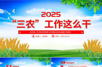 2025三农ppt模板