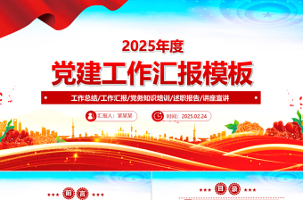 2025党建廉洁汇报ppt