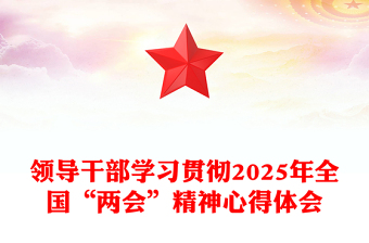 领导干部学习贯彻2025年全国“两会”精神心得体会