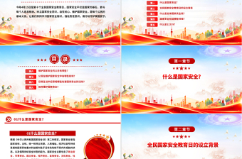 精品4·15全民国家安全教育日PPT国家安全你我共筑课件