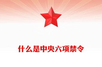 党政风什么是中央六项禁令PPT党的作风建设党课(讲稿)