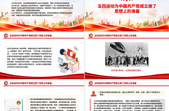 党政风五四运动与中国共产党的诞生PPT纪念五四运动系列课件下载