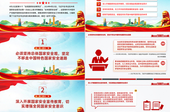 精品总书记重要论述PPT增强全民国家安全意识和素养课件