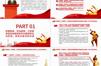 2025党员干部五一特别教育之大力弘扬劳模精神劳动精神工匠精神PPT微党课课件