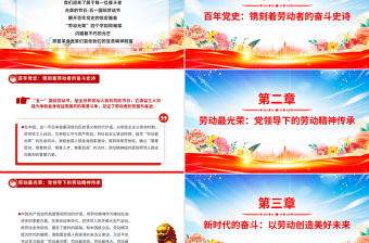 红色精美传承红色基因让劳动精神在新时代绽放光芒PPT课件下载