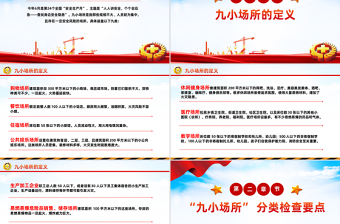 九小场所消防安全PPT简洁风全国安全生产月宣讲课件