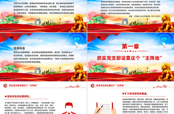 简洁风全面提高新时代党支部建设质量PPT党课课件