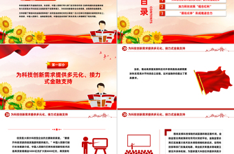 简洁实用四部门详解15项科技金融政策举措PPT课件