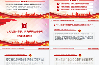 精美时尚青年干部学习违规吃喝典型案例研讨发言PPT课件