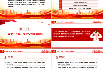党政风四风六纪八规党的作风建设党课PPT课件