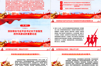 红色简洁2025从严从实推进学习教育PPT主题教育课件