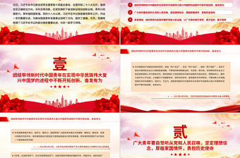 红色精美奋力书写挺膺担当的青春篇章PPT青年党课
