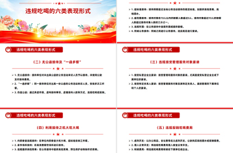 2025体制内违规吃喝超标接待的六类表现形式及自纠建议PPT课件下载