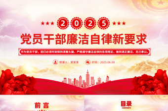 2025廉洁演讲ppt内容