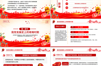 党的光辉历程PPT中国共产党成立104周年党史学习教育党课