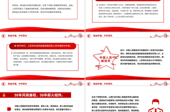 2025年纪念中国人民解放军建军98周年PPT铁血军魂不朽荣光课件