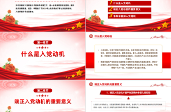 入党积极分子必修党课PPT端正入党动机 争做合格党员课件下载