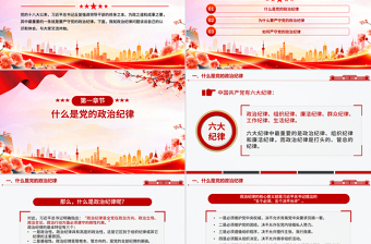 党政风党员干部必须严守党的政治纪律PPT党课