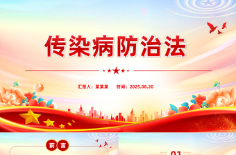 简洁大气《中华人民共和国传染病防治法》PPT课件