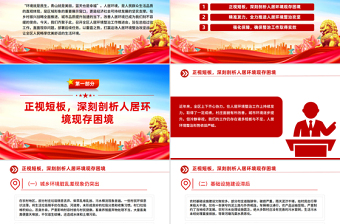 区县人居环境整治工作推进会讲话PPT模板