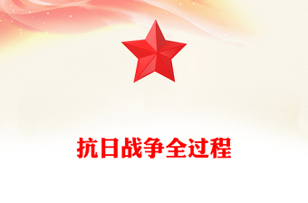 回顾抗日战争全过程PPT纪念抗战胜利80周年课件(讲稿)