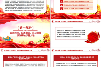 党政风重温抗日英雄故事PPT纪念抗日战争胜利80周年党课课件