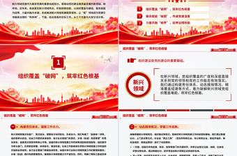 党政风新兴领域党建工作汇报PPT模板下载