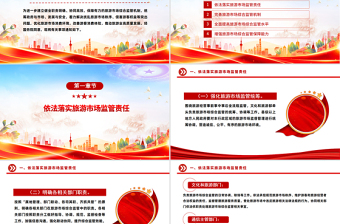 红色精美关于进一步加强旅游市场综合监管的通知PPT课件