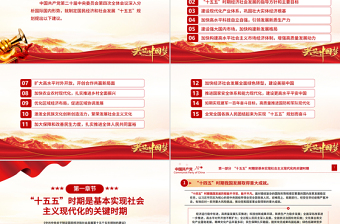 党建风《关于制定国民经济和社会发展第十五个五年规划的建议》全文PPT党课