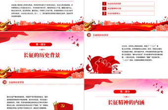 精美大气长征胜利纪念日PPT纪念长征胜利89周年主题课件