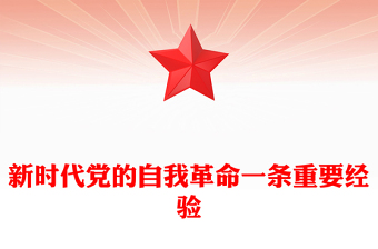 党政风新时代党的自我革命一条重要经验PPT作风建设党课(讲稿)