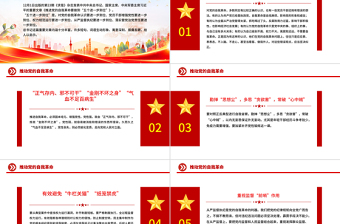 红色精美推进党的自我革命PPT总书记重要文章学习课件