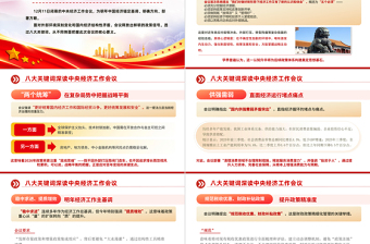 党建风八大关键词深读中央经济工作会议PPT课件下载